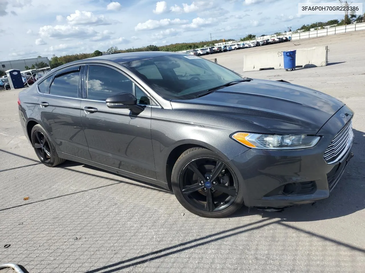 2016 Ford Fusion Se VIN: 3FA6P0H70GR223386 Lot: 80142414