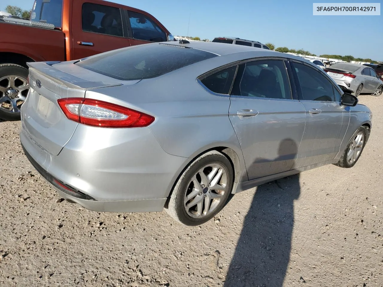 2016 Ford Fusion Se VIN: 3FA6P0H70GR142971 Lot: 80272034