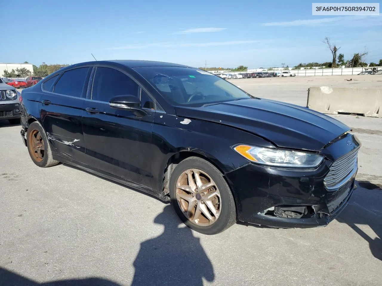 2016 Ford Fusion Se VIN: 3FA6P0H75GR394702 Lot: 80383324