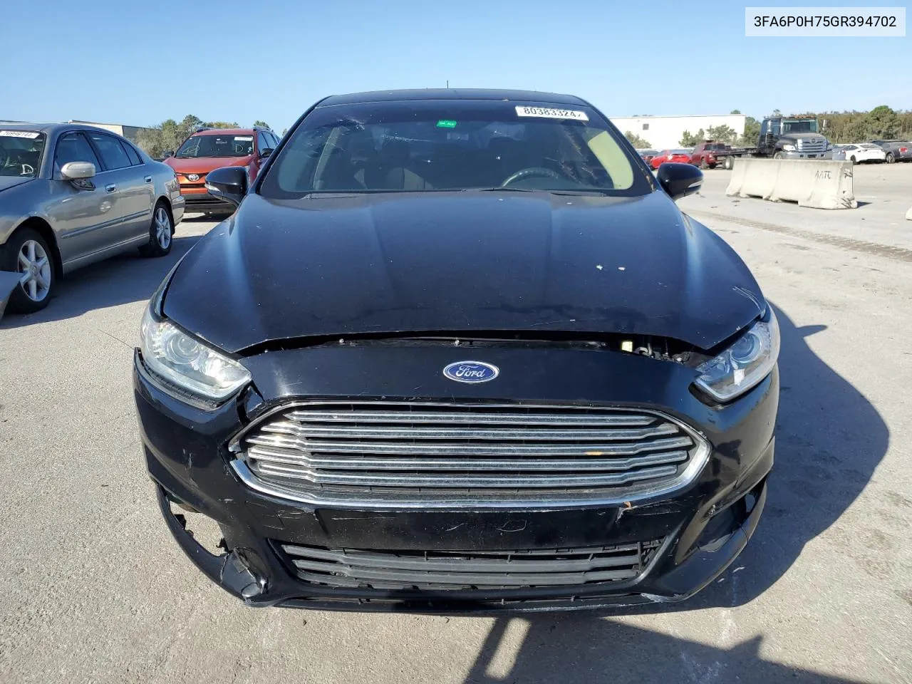 2016 Ford Fusion Se VIN: 3FA6P0H75GR394702 Lot: 80383324