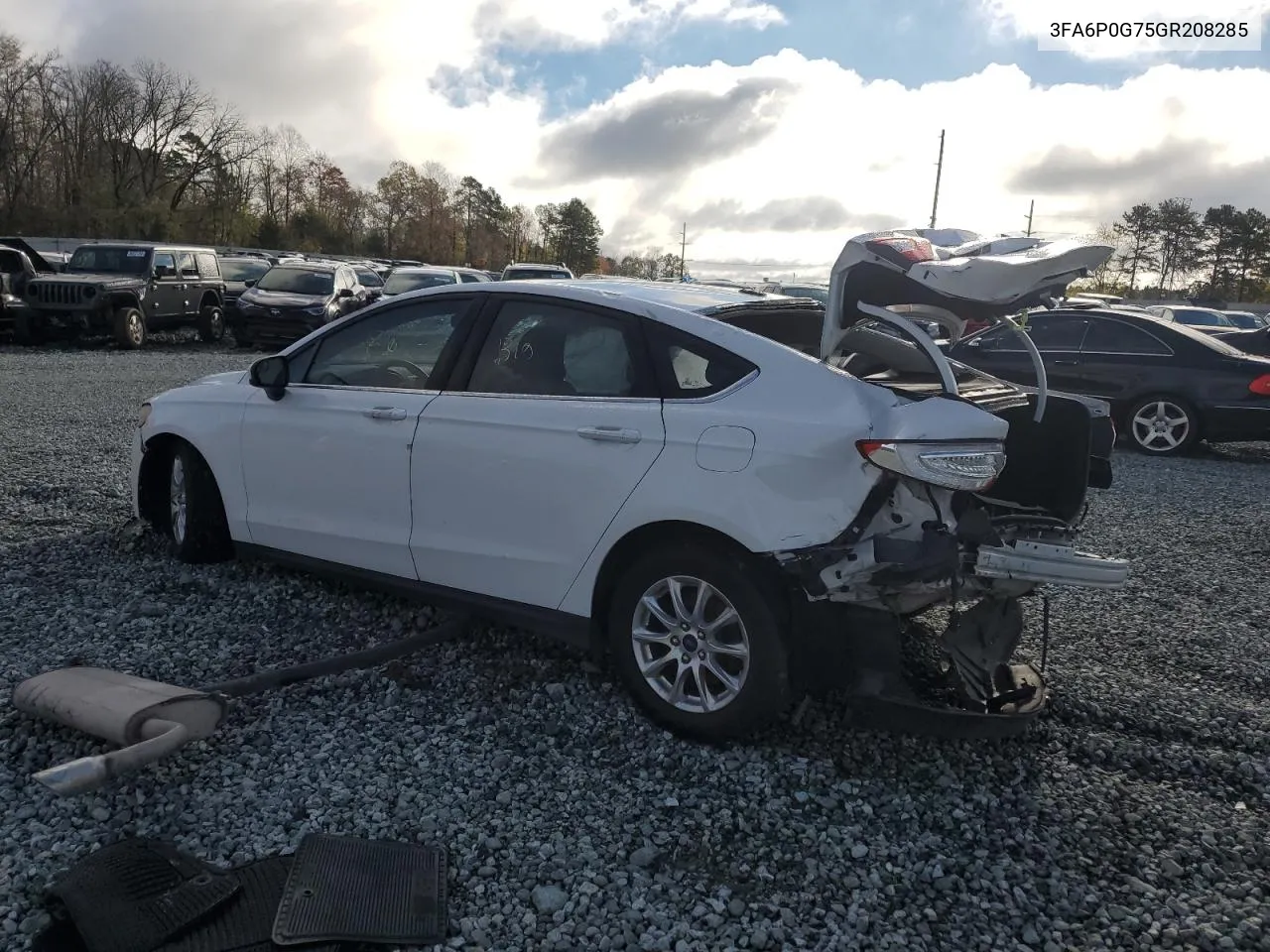 2016 Ford Fusion S VIN: 3FA6P0G75GR208285 Lot: 80757494