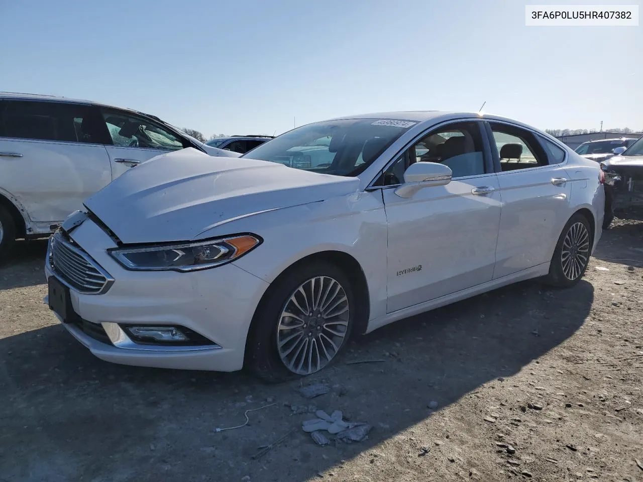 2017 Ford Fusion Se Hybrid VIN: 3FA6P0LU5HR407382 Lot: 45960974