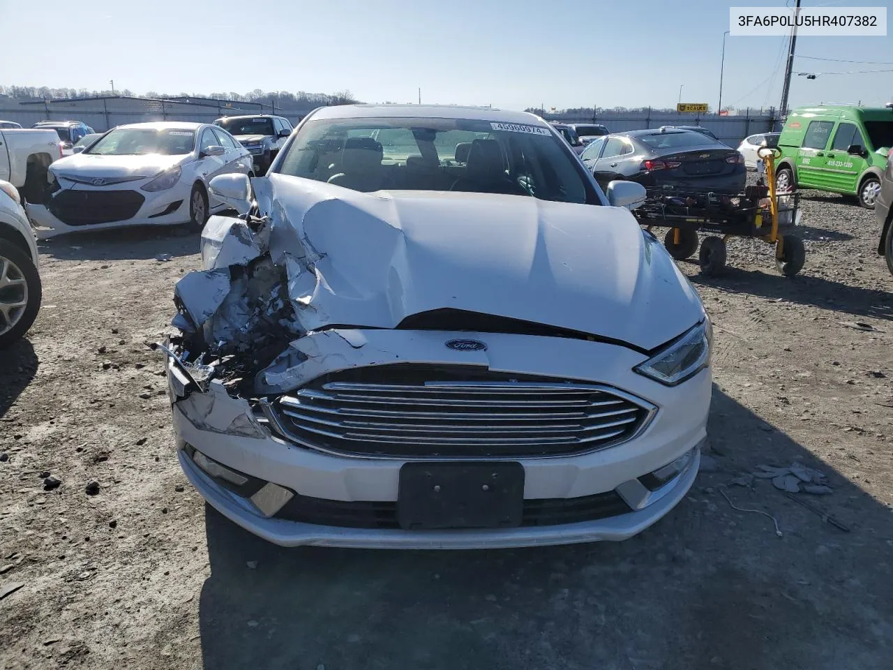 2017 Ford Fusion Se Hybrid VIN: 3FA6P0LU5HR407382 Lot: 45960974