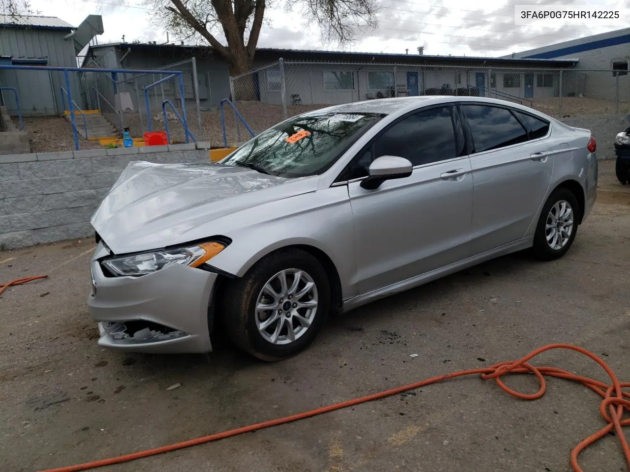 2017 Ford Fusion S VIN: 3FA6P0G75HR142225 Lot: 47718884