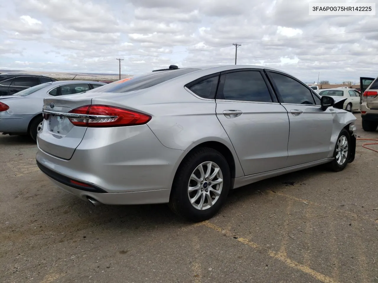 2017 Ford Fusion S VIN: 3FA6P0G75HR142225 Lot: 47718884