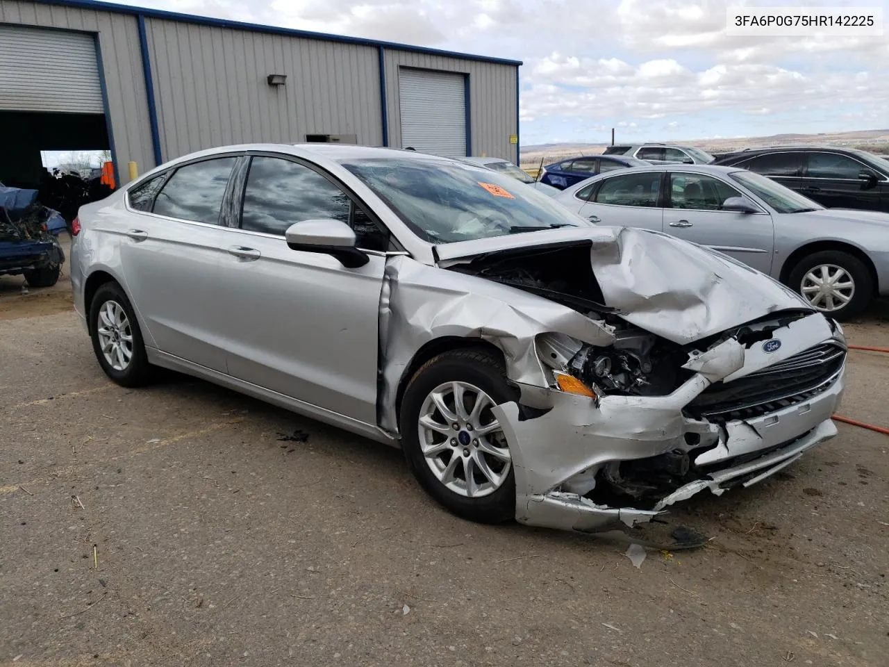 2017 Ford Fusion S VIN: 3FA6P0G75HR142225 Lot: 47718884