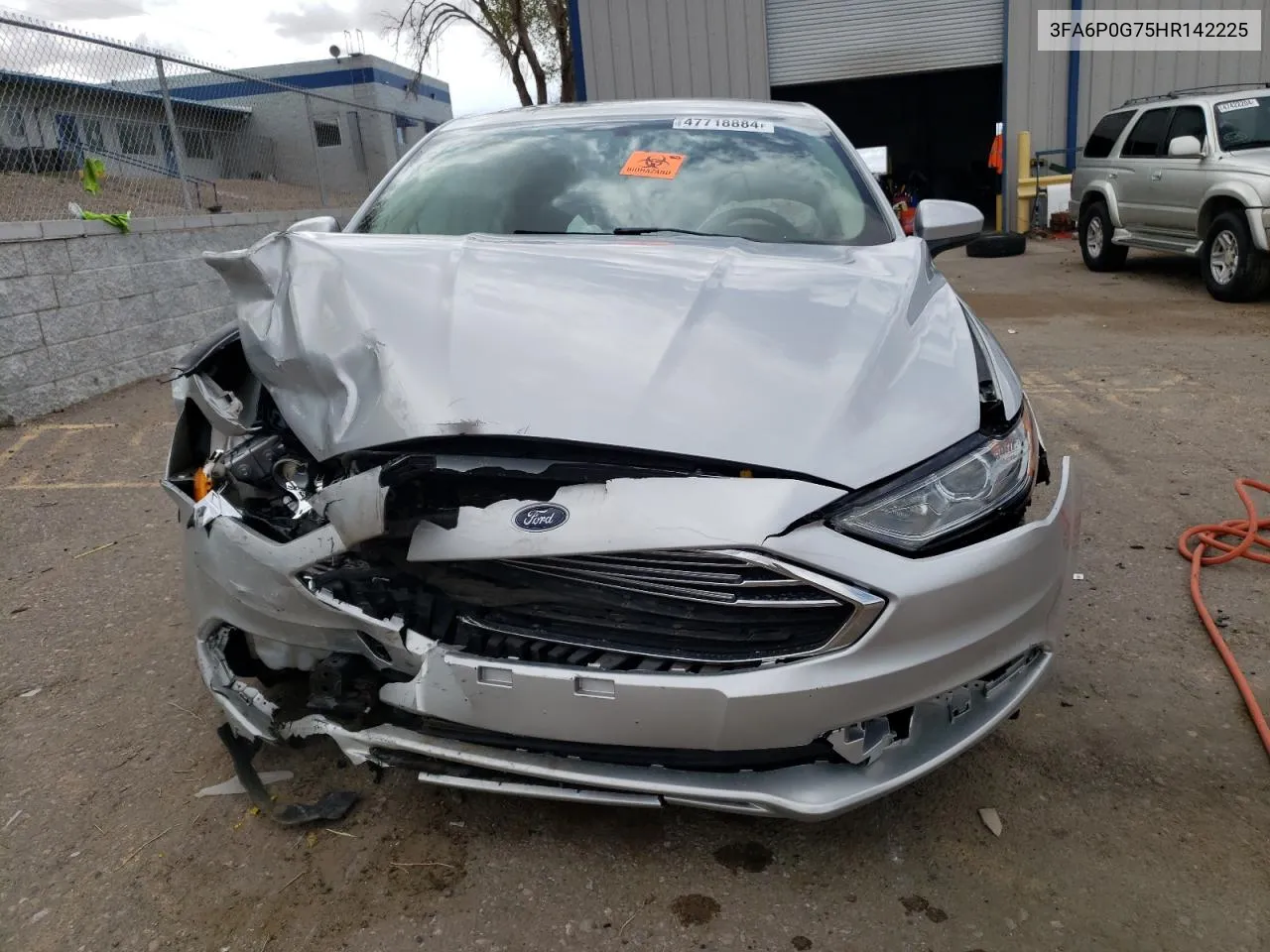 2017 Ford Fusion S VIN: 3FA6P0G75HR142225 Lot: 47718884