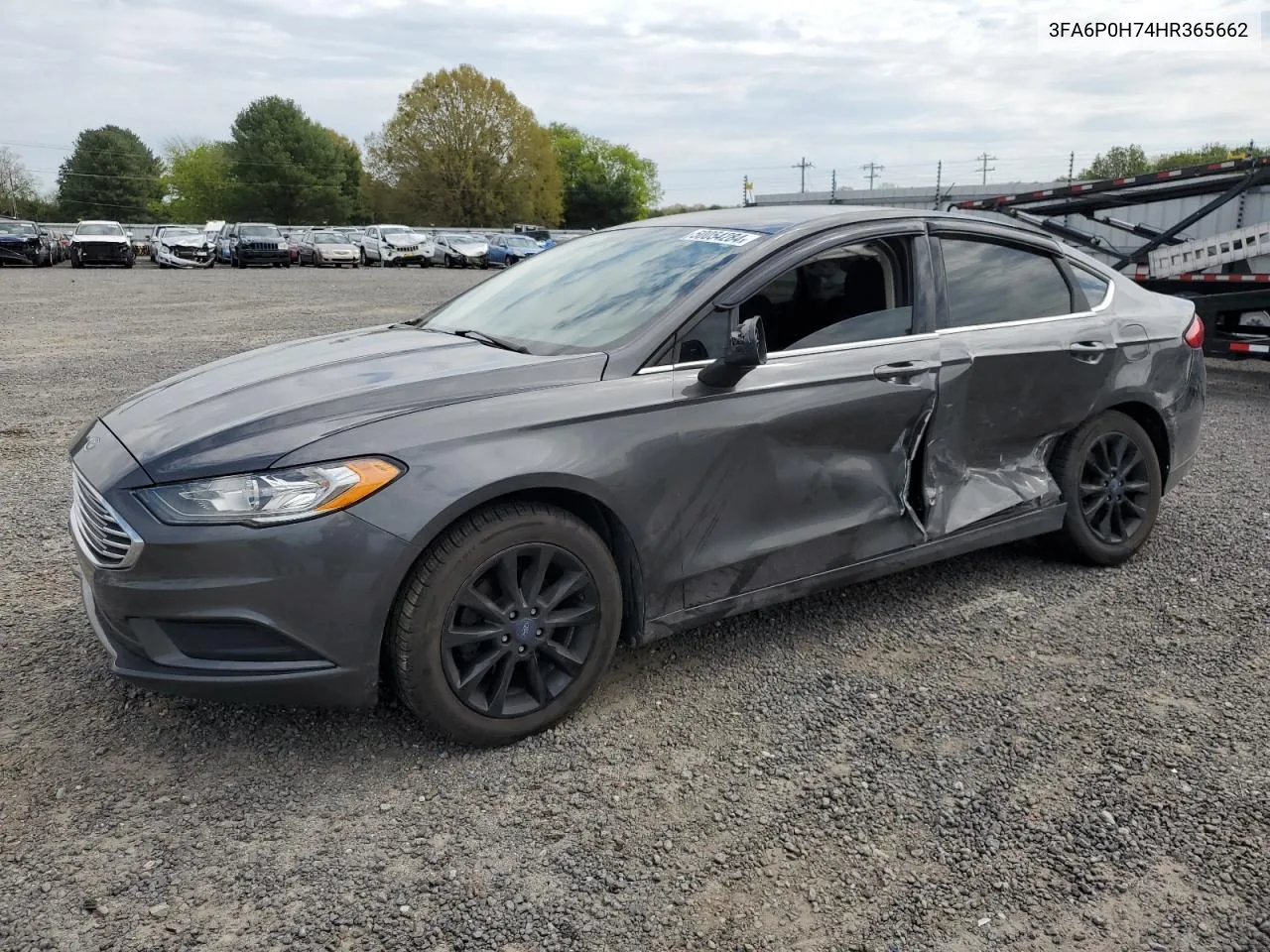 2017 Ford Fusion Se VIN: 3FA6P0H74HR365662 Lot: 50054284