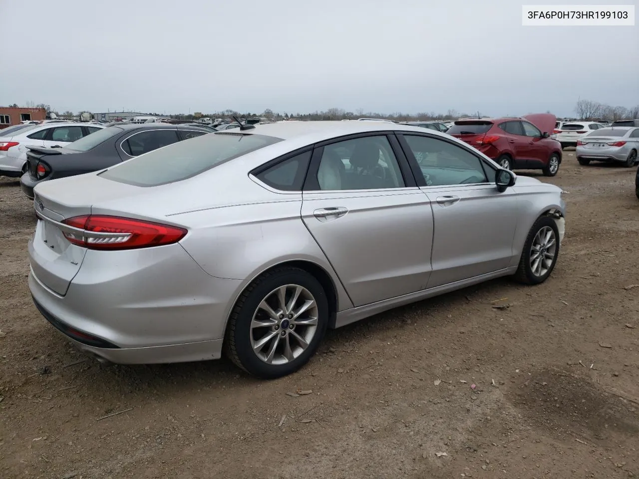 2017 Ford Fusion Se VIN: 3FA6P0H73HR199103 Lot: 50411514