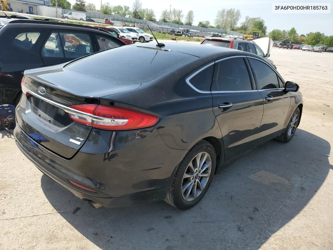 2017 Ford Fusion Se VIN: 3FA6P0HD0HR185763 Lot: 50956504