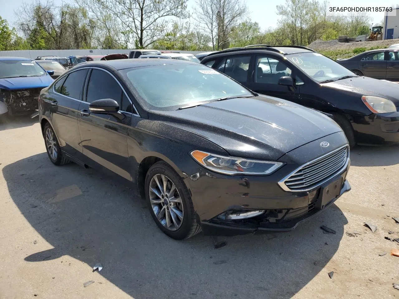 2017 Ford Fusion Se VIN: 3FA6P0HD0HR185763 Lot: 50956504