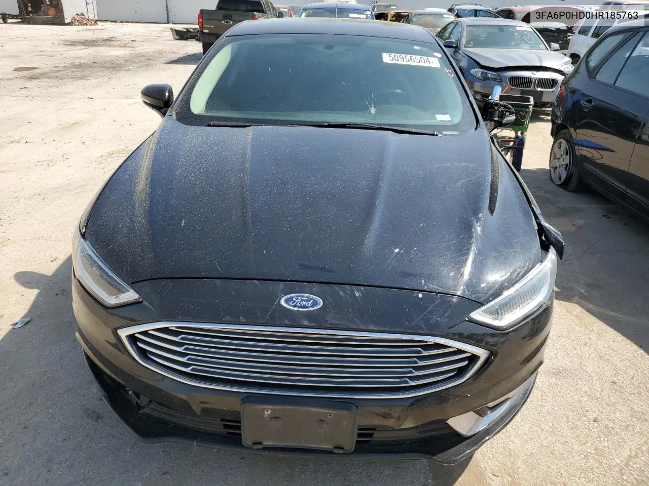 2017 Ford Fusion Se VIN: 3FA6P0HD0HR185763 Lot: 50956504