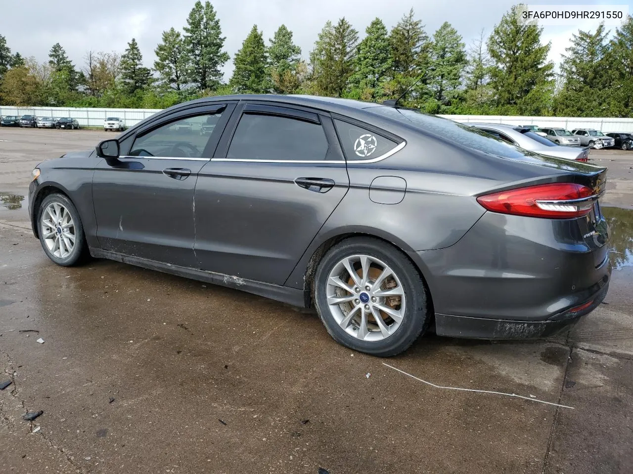 2017 Ford Fusion Se VIN: 3FA6P0HD9HR291550 Lot: 53063874