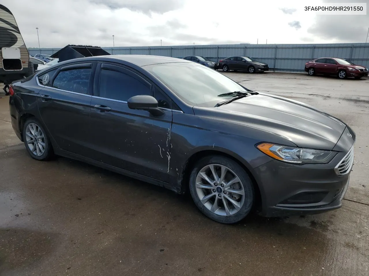 2017 Ford Fusion Se VIN: 3FA6P0HD9HR291550 Lot: 53063874