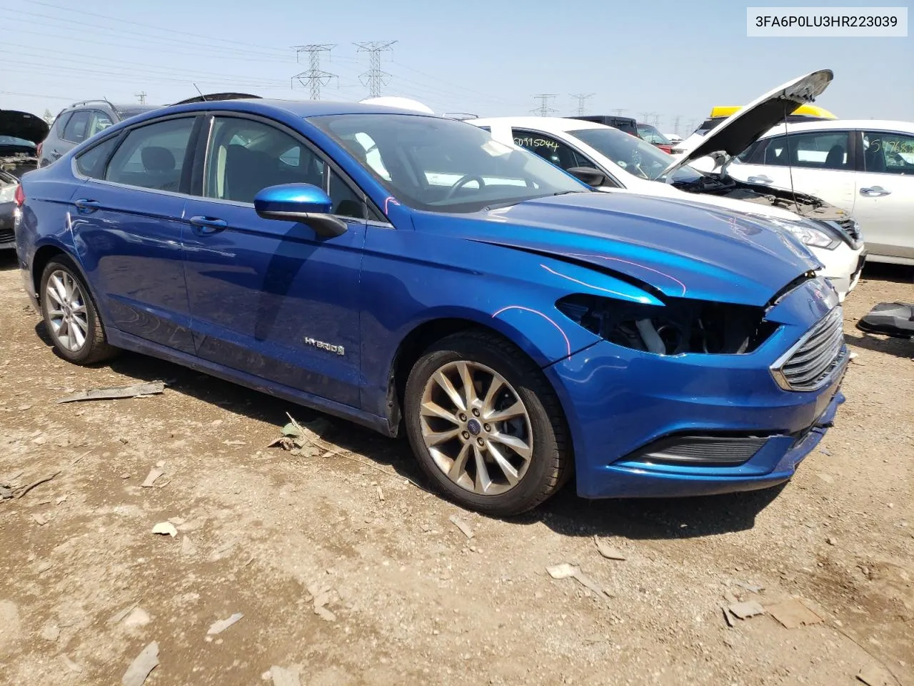 2017 Ford Fusion Se Hybrid VIN: 3FA6P0LU3HR223039 Lot: 54468874