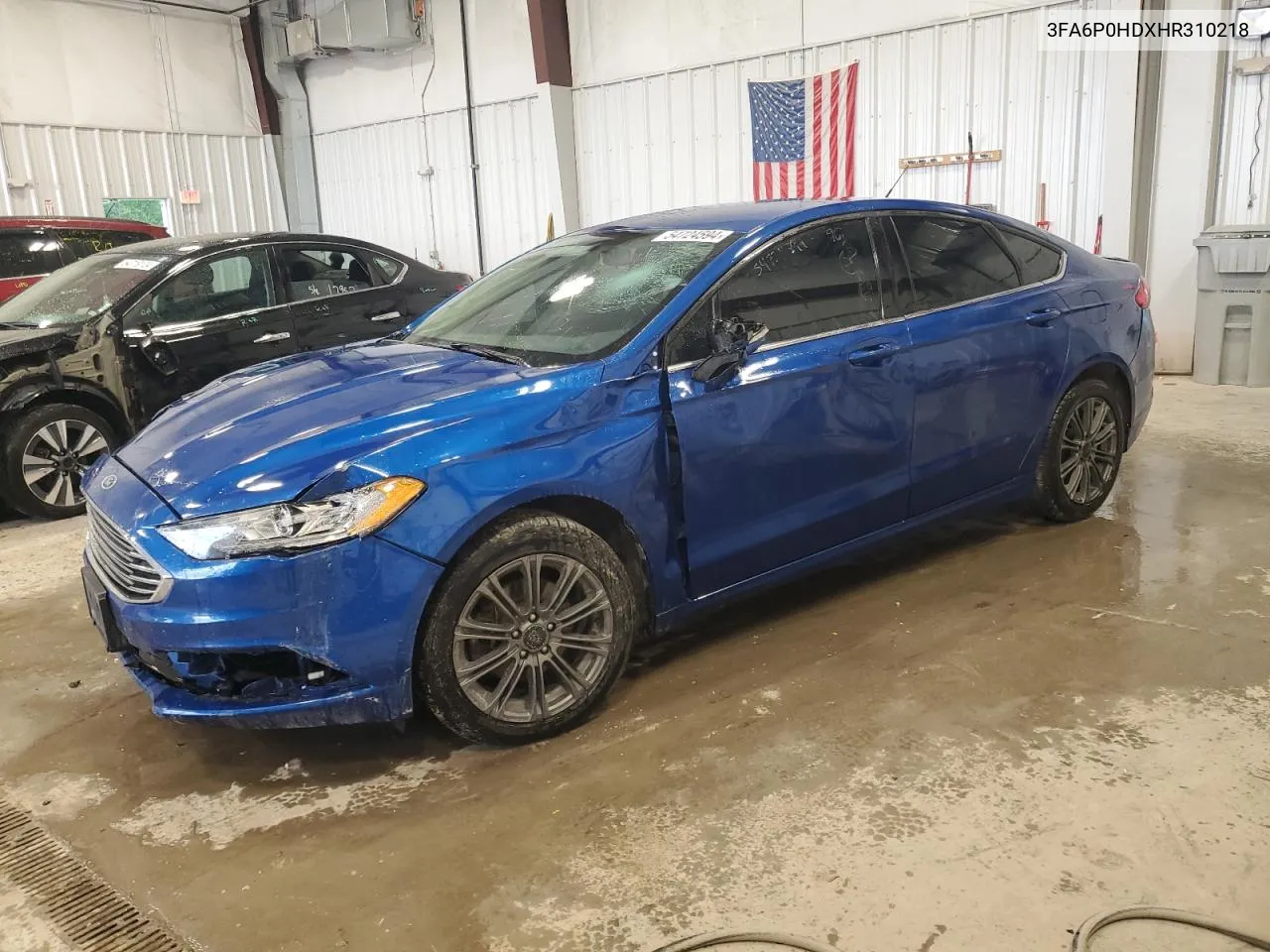 2017 Ford Fusion Se VIN: 3FA6P0HDXHR310218 Lot: 54724594