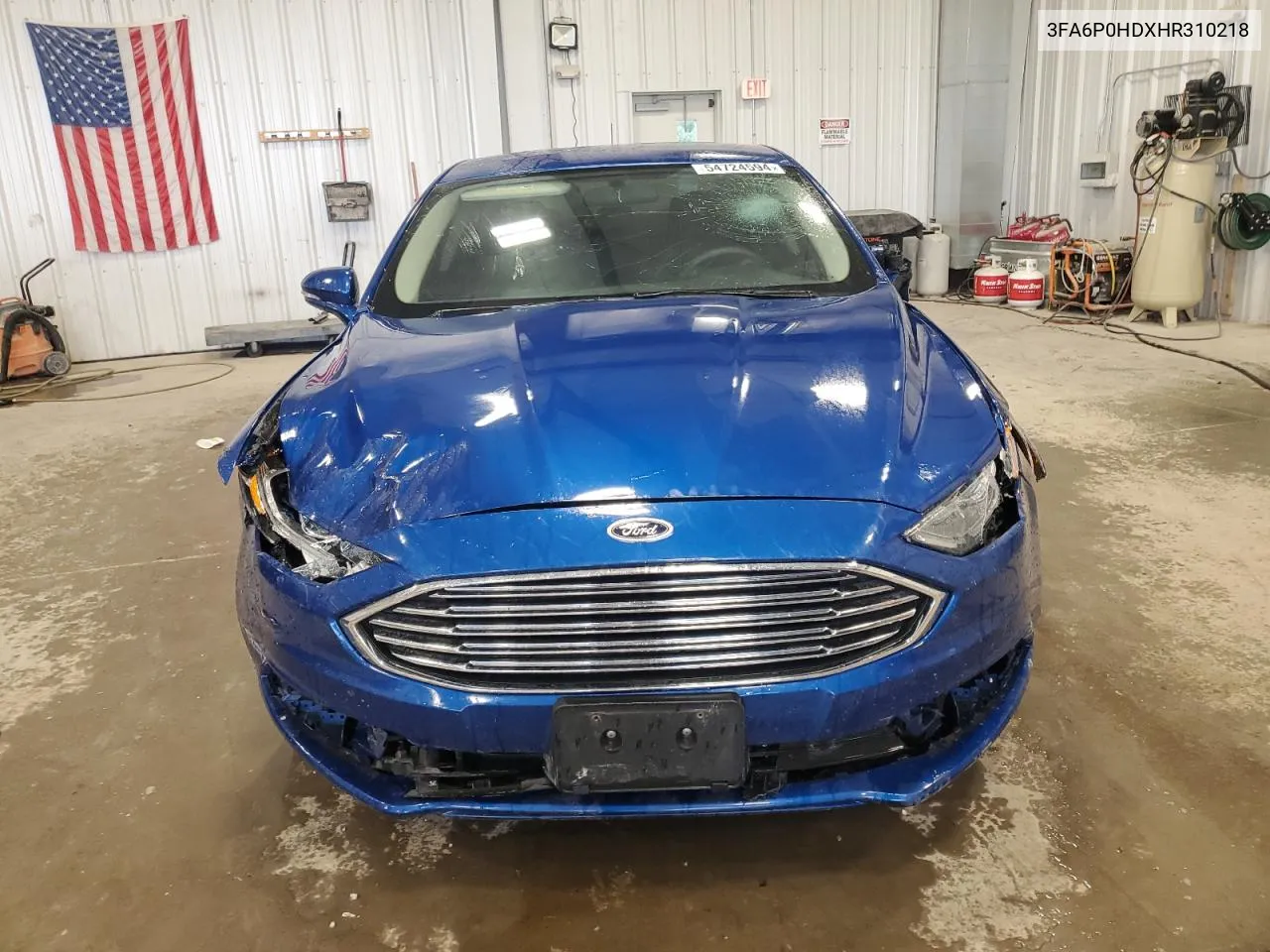 2017 Ford Fusion Se VIN: 3FA6P0HDXHR310218 Lot: 54724594