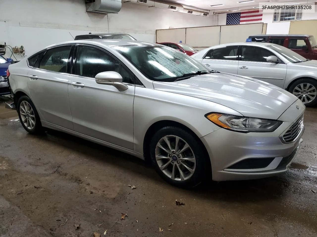 2017 Ford Fusion Se VIN: 3FA6P0H75HR135208 Lot: 55906664