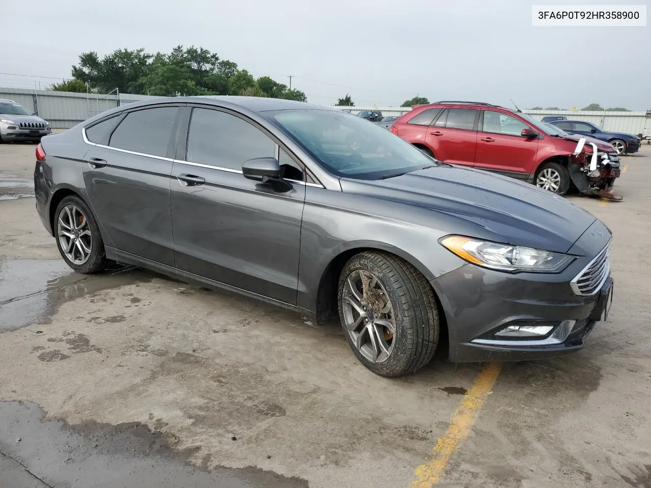 2017 Ford Fusion Se VIN: 3FA6P0T92HR358900 Lot: 55924154