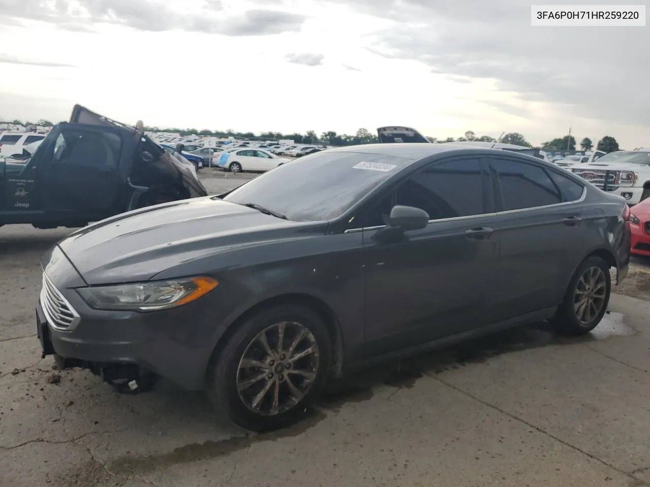 2017 Ford Fusion Se VIN: 3FA6P0H71HR259220 Lot: 57534034