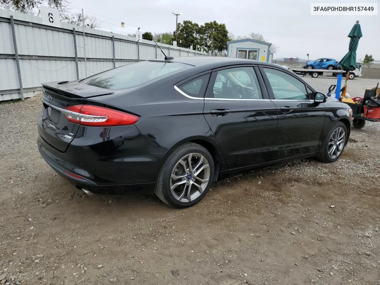 2017 Ford Fusion Se VIN: 3FA6P0HD8HR157449 Lot: 58783784