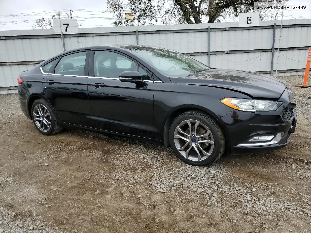 2017 Ford Fusion Se VIN: 3FA6P0HD8HR157449 Lot: 58783784