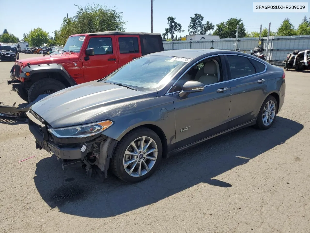 2017 Ford Fusion Titanium Phev VIN: 3FA6P0SUXHR209009 Lot: 59878144