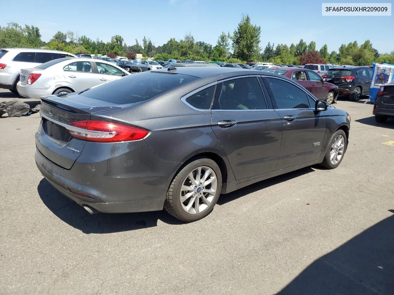 2017 Ford Fusion Titanium Phev VIN: 3FA6P0SUXHR209009 Lot: 59878144