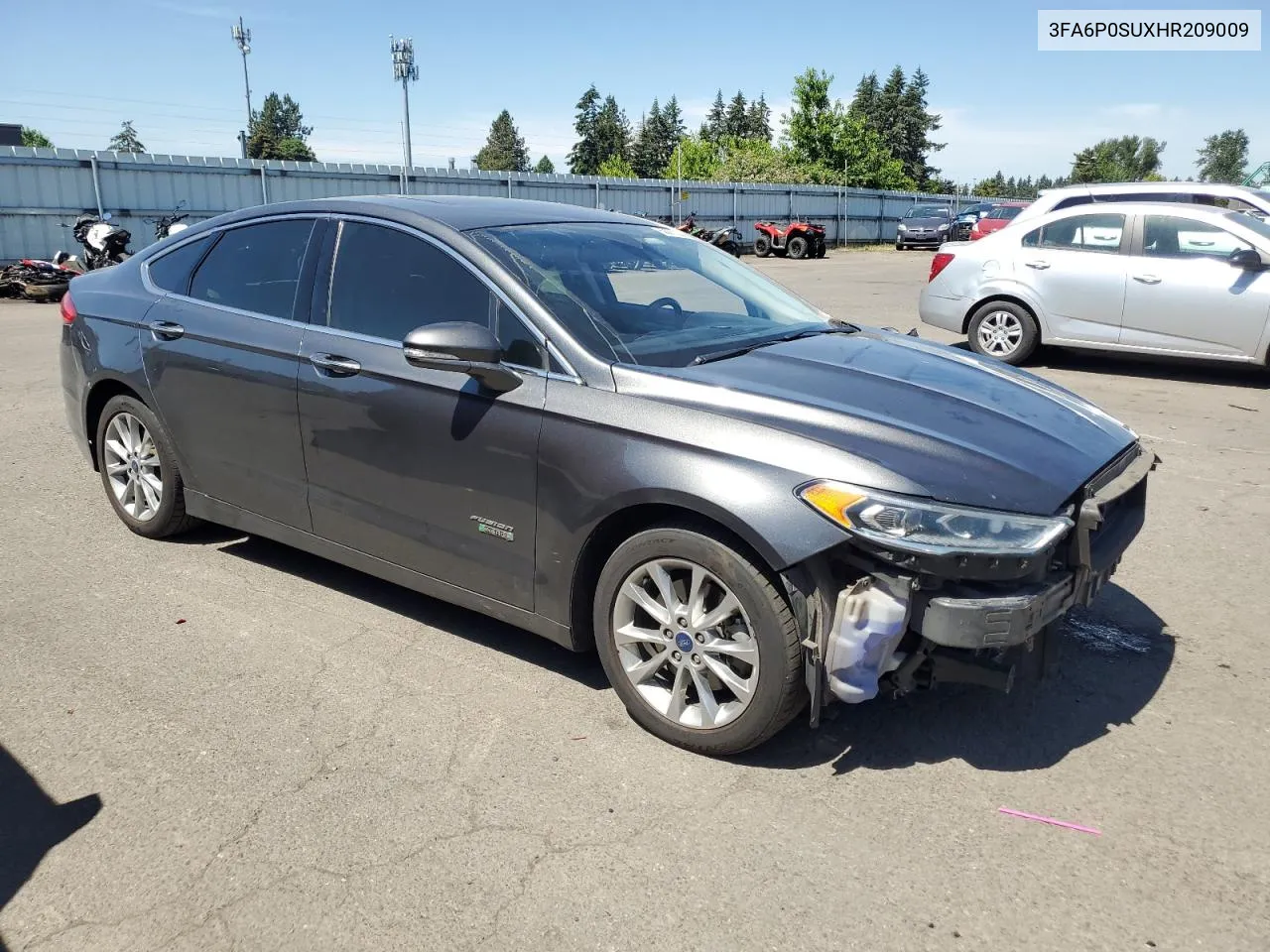 2017 Ford Fusion Titanium Phev VIN: 3FA6P0SUXHR209009 Lot: 59878144