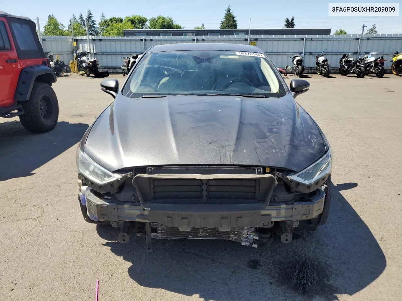 2017 Ford Fusion Titanium Phev VIN: 3FA6P0SUXHR209009 Lot: 59878144