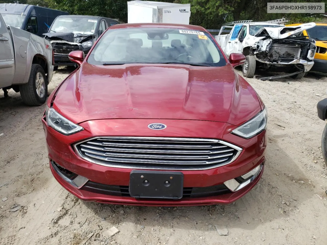 3FA6P0HDXHR198973 2017 Ford Fusion Se