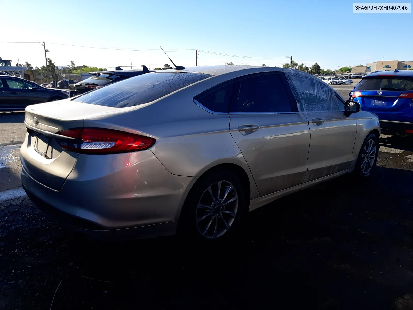 2017 Ford Fusion Se VIN: 3FA6P0H7XHR407946 Lot: 60337504