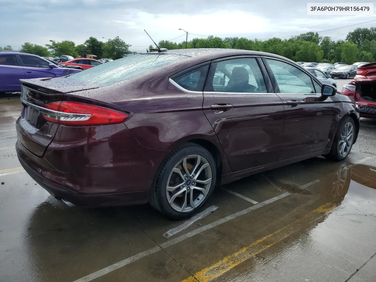 2017 Ford Fusion Se VIN: 3FA6P0H79HR156479 Lot: 61009674