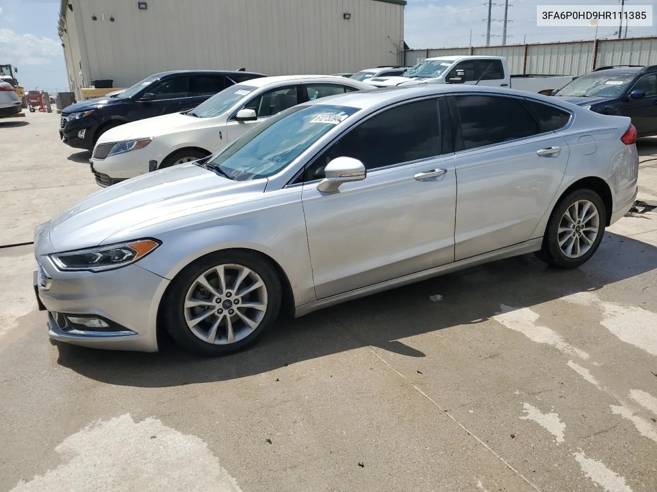 2017 Ford Fusion Se VIN: 3FA6P0HD9HR111385 Lot: 61275394