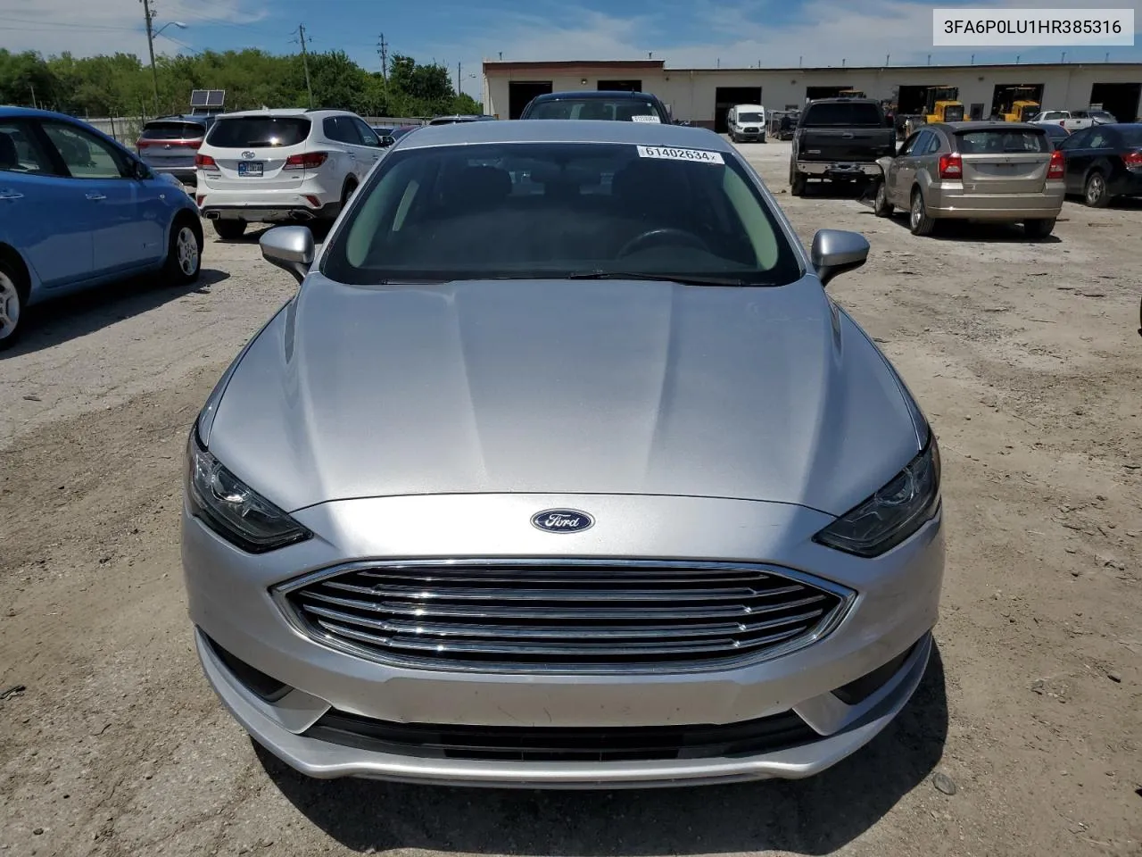 2017 Ford Fusion Se Hybrid VIN: 3FA6P0LU1HR385316 Lot: 61402634