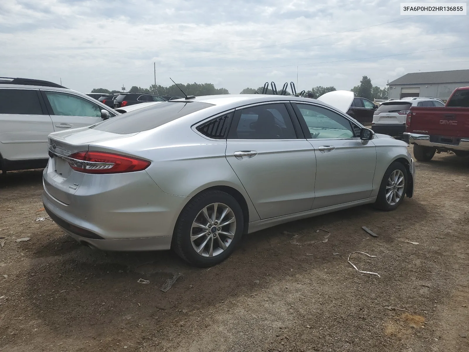 2017 Ford Fusion Se VIN: 3FA6P0HD2HR136855 Lot: 61612254