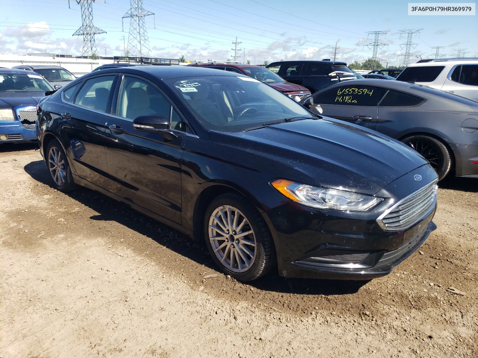 2017 Ford Fusion Se VIN: 3FA6P0H79HR369979 Lot: 61716044