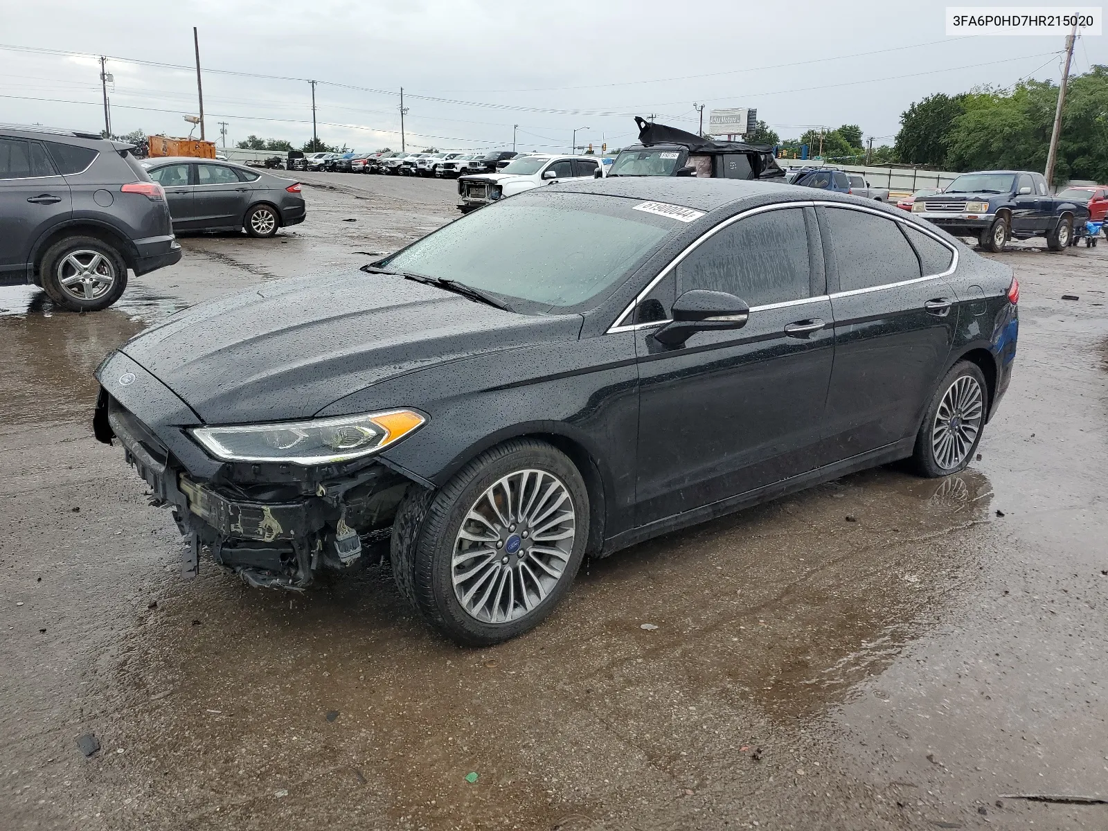 2017 Ford Fusion Se VIN: 3FA6P0HD7HR215020 Lot: 61900044