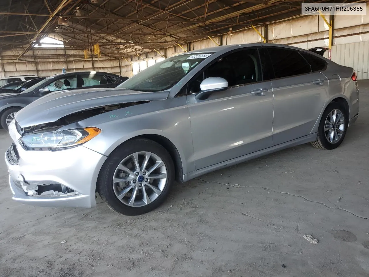 2017 Ford Fusion Se VIN: 3FA6P0H71HR206355 Lot: 62216654