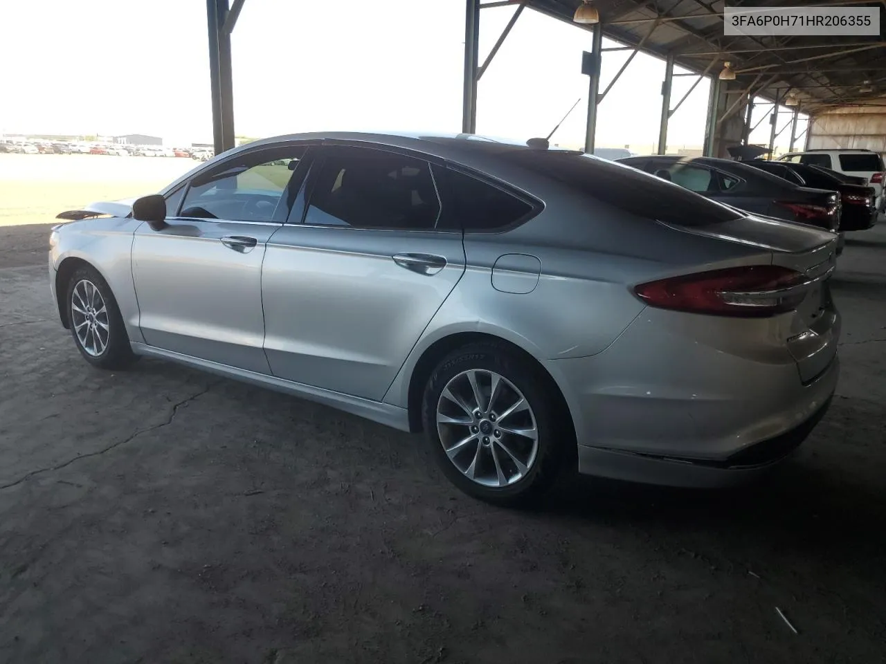 2017 Ford Fusion Se VIN: 3FA6P0H71HR206355 Lot: 62216654