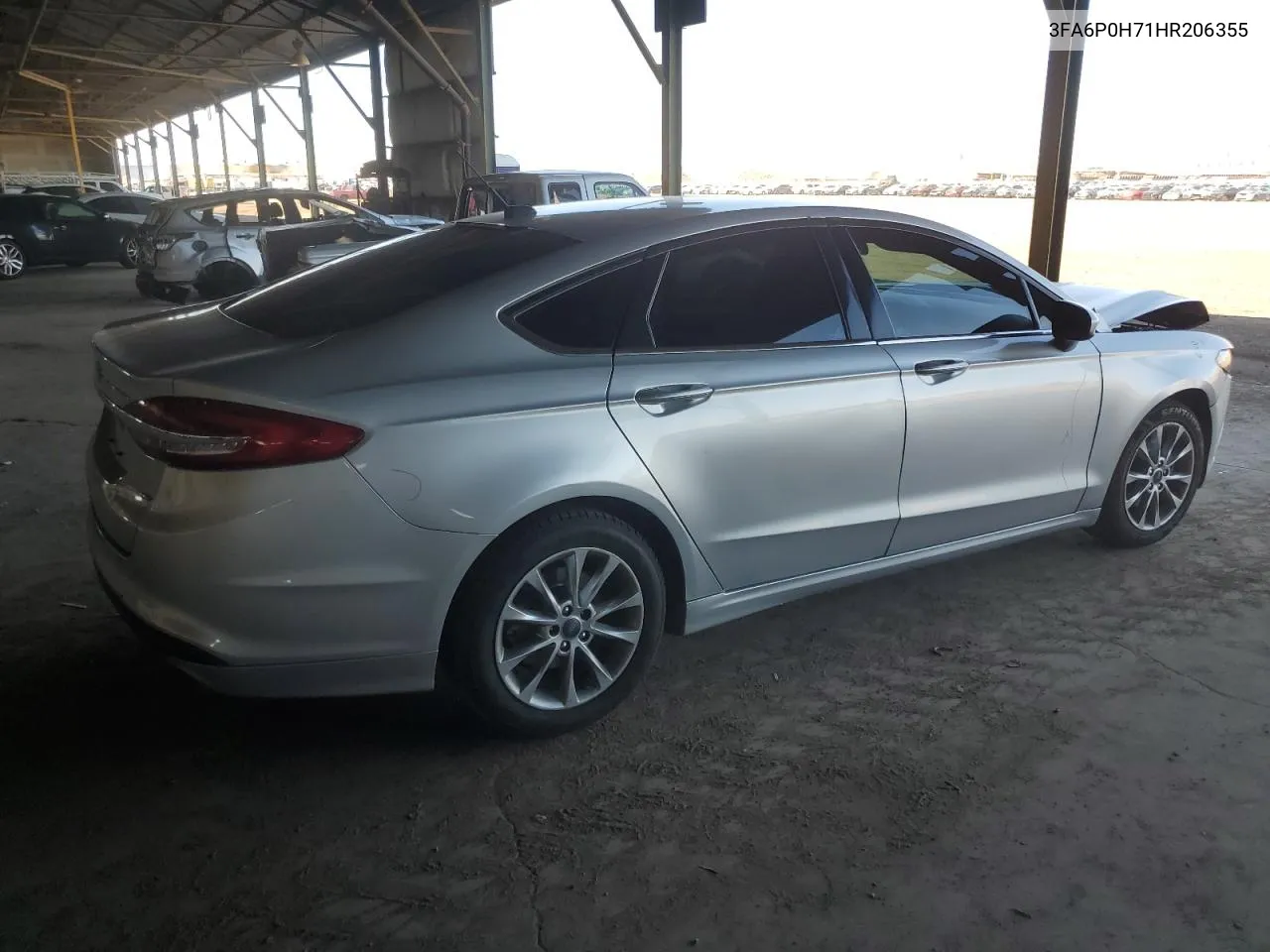 2017 Ford Fusion Se VIN: 3FA6P0H71HR206355 Lot: 62216654