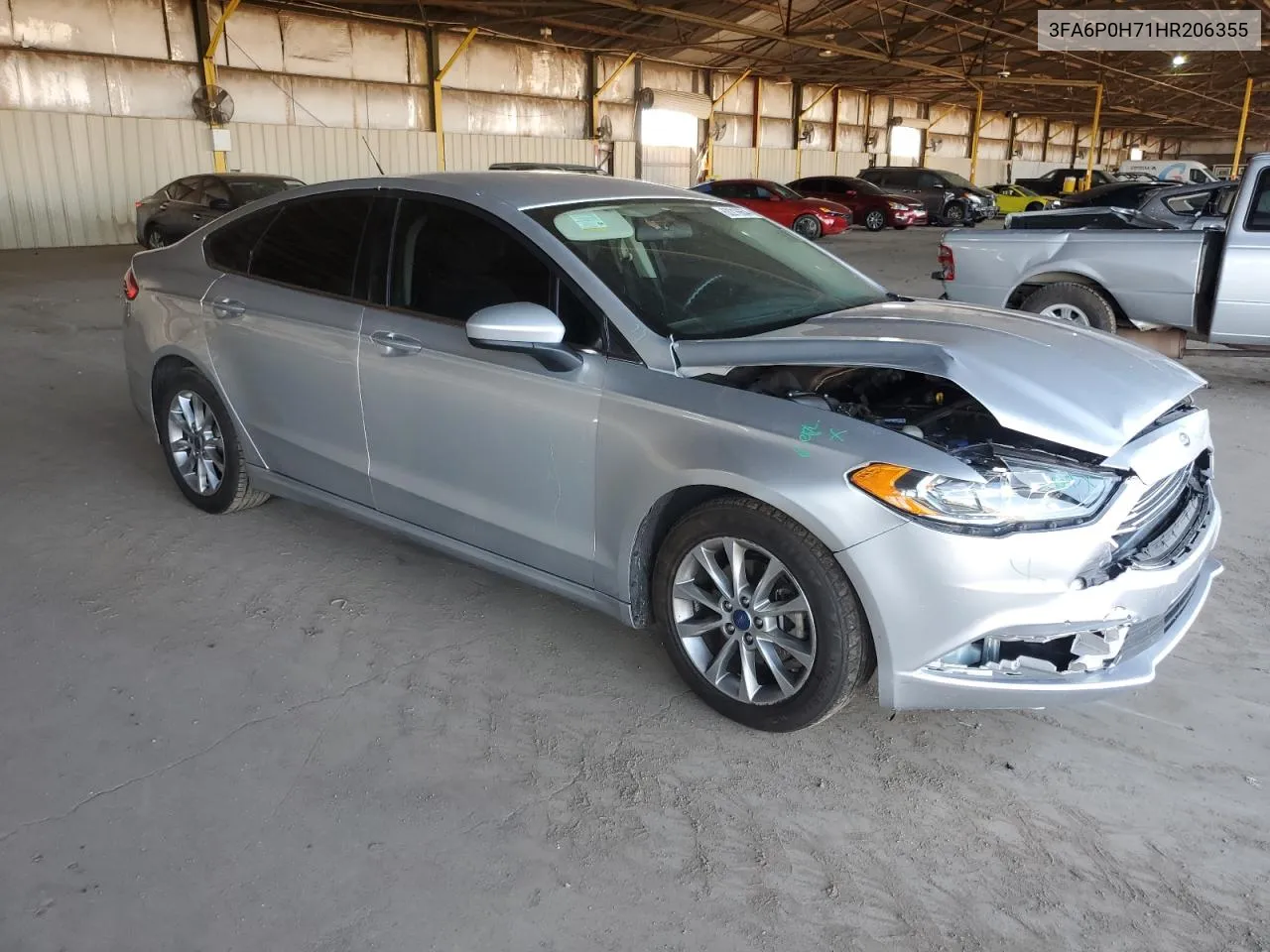 2017 Ford Fusion Se VIN: 3FA6P0H71HR206355 Lot: 62216654