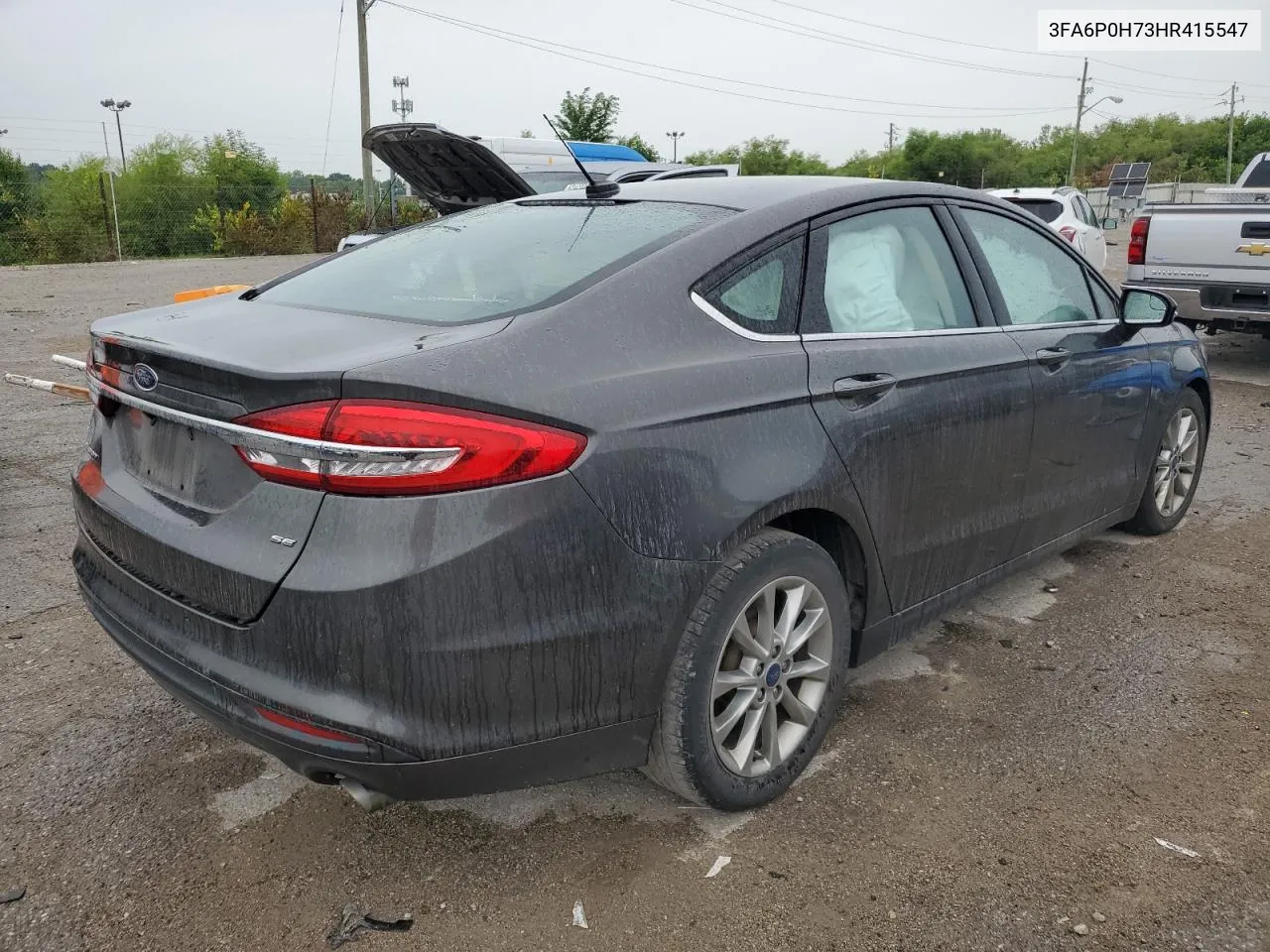 2017 Ford Fusion Se VIN: 3FA6P0H73HR415547 Lot: 62278984