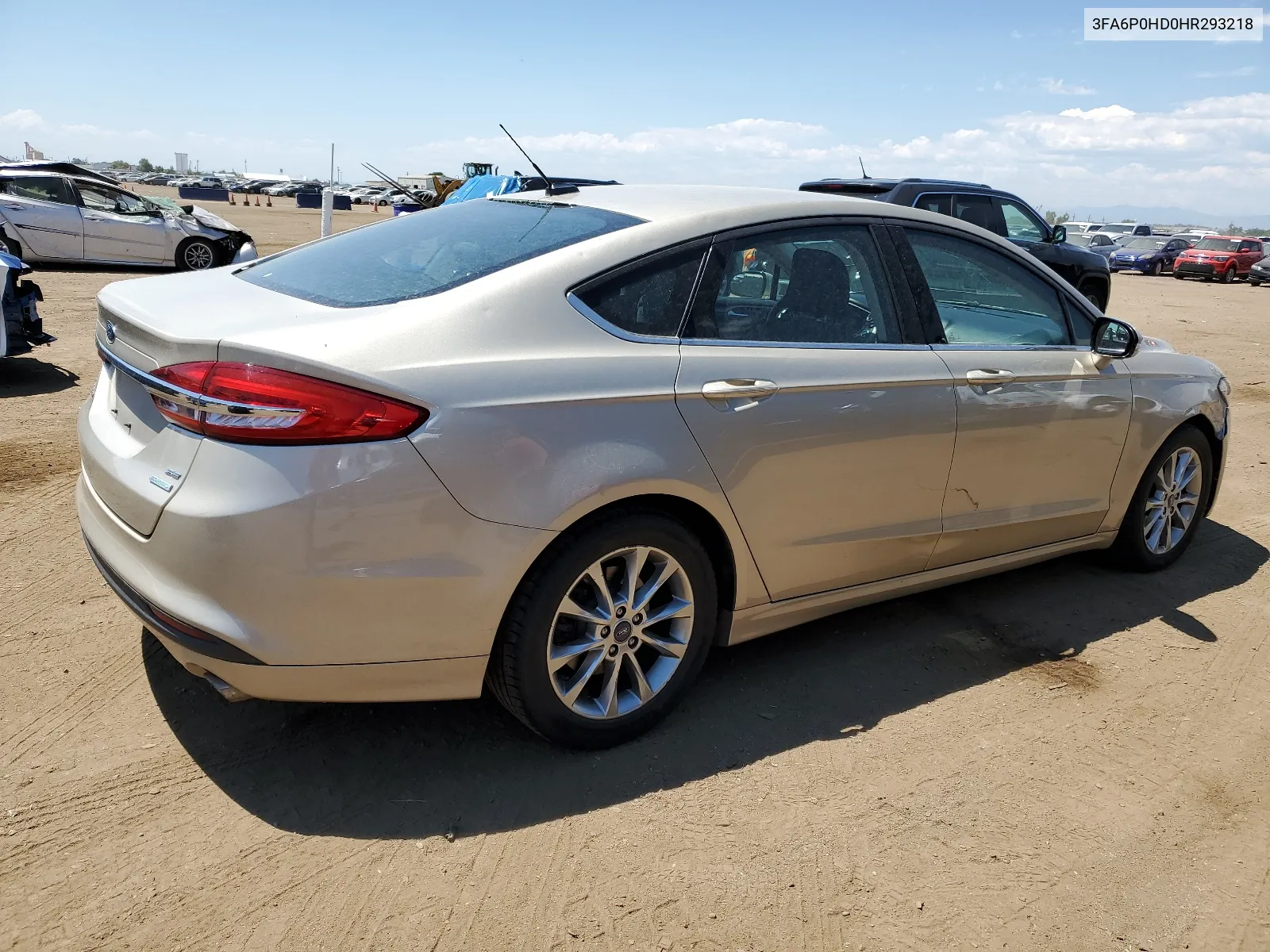 2017 Ford Fusion Se VIN: 3FA6P0HD0HR293218 Lot: 62592564