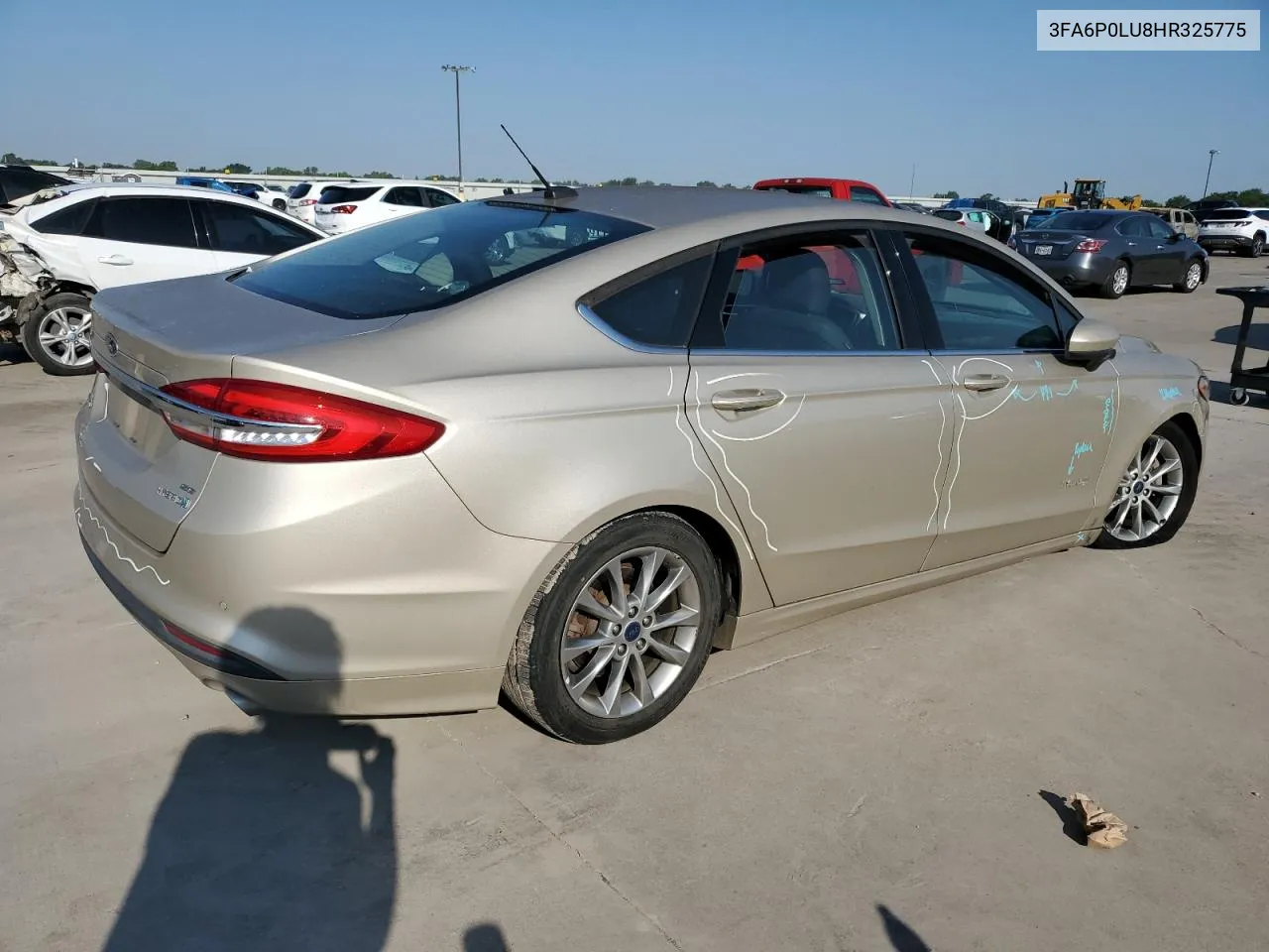 2017 Ford Fusion Se Hybrid VIN: 3FA6P0LU8HR325775 Lot: 62737864