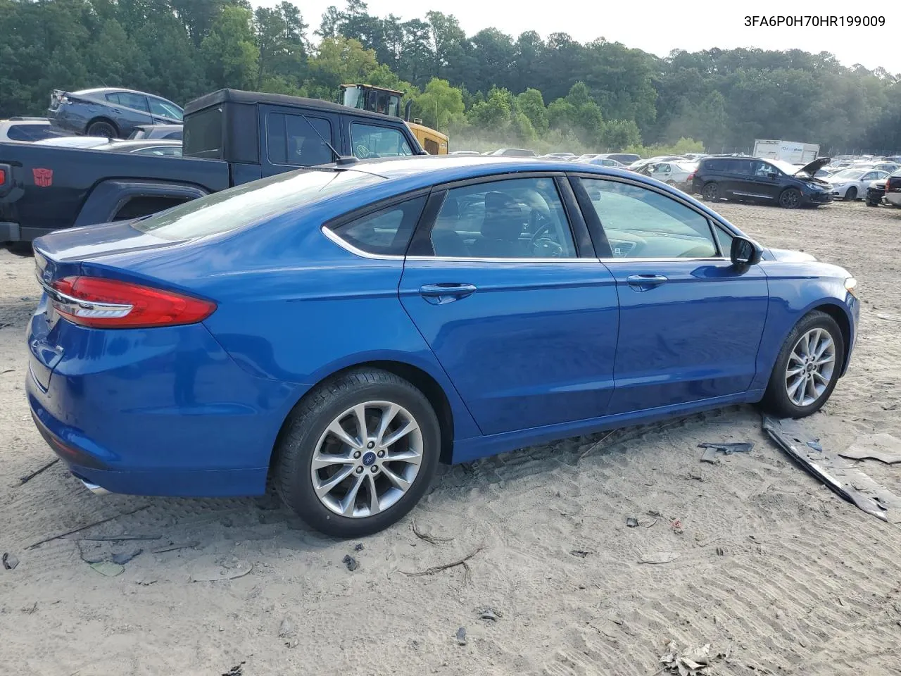 2017 Ford Fusion Se VIN: 3FA6P0H70HR199009 Lot: 62807174