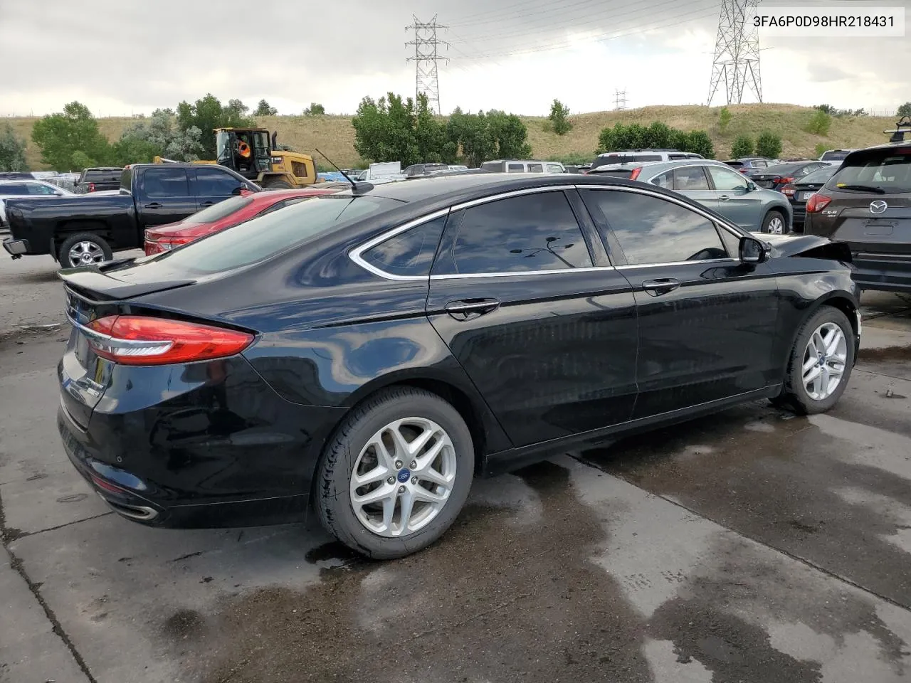 2017 Ford Fusion Titanium VIN: 3FA6P0D98HR218431 Lot: 62913404