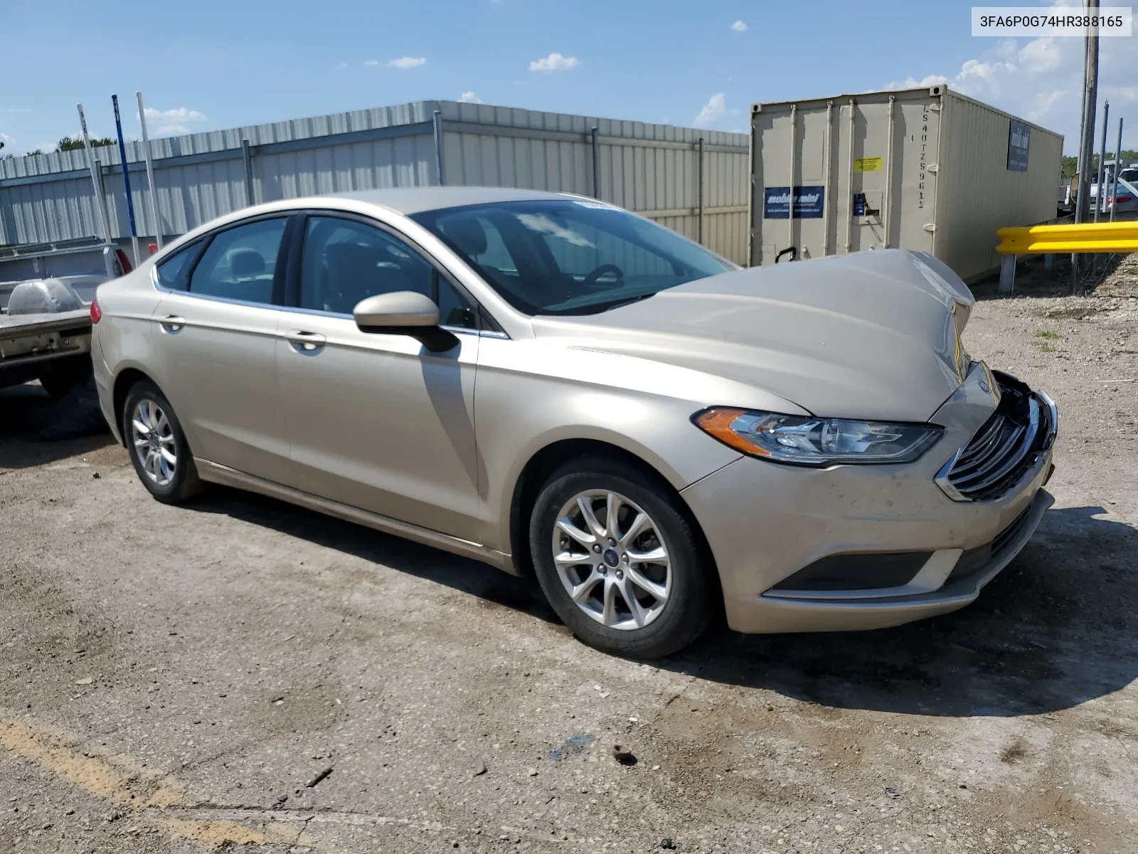 2017 Ford Fusion S VIN: 3FA6P0G74HR388165 Lot: 62943664