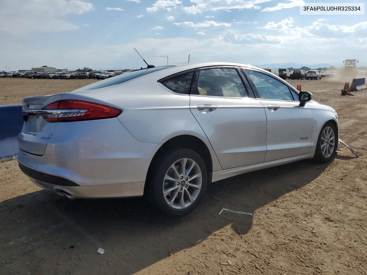 3FA6P0LU0HR325334 2017 Ford Fusion Se Hybrid