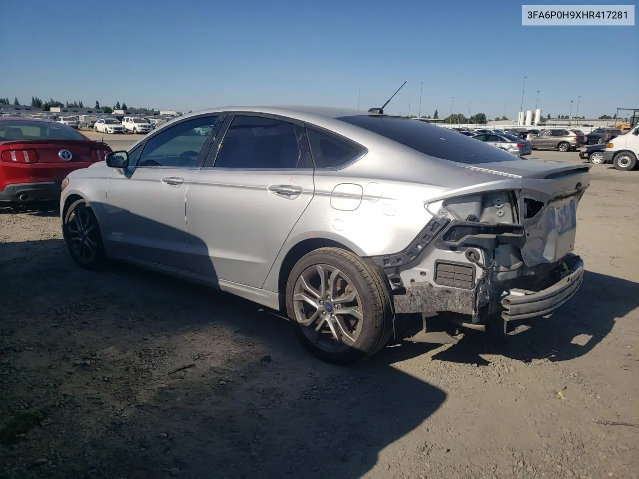 2017 Ford Fusion Se VIN: 3FA6P0H9XHR417281 Lot: 63129804